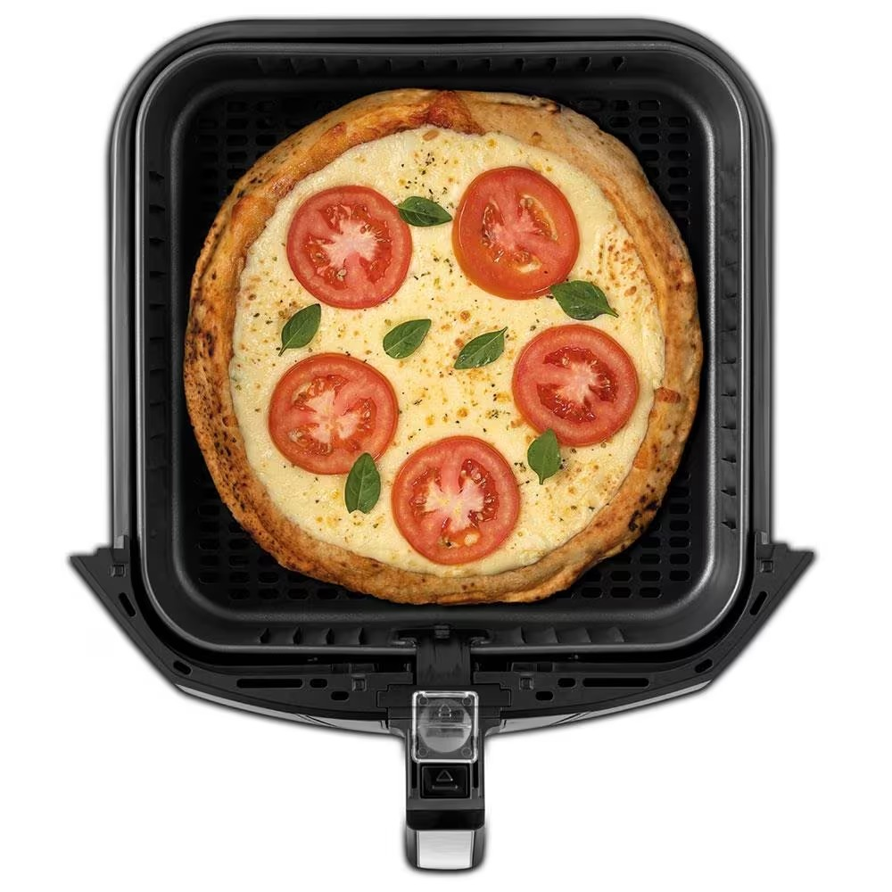 Fritadeira Elétrica Sem Óleo Air Fryer Mondial Mega Family AFN 80 BI 8L – Preta/Inox - Elegante