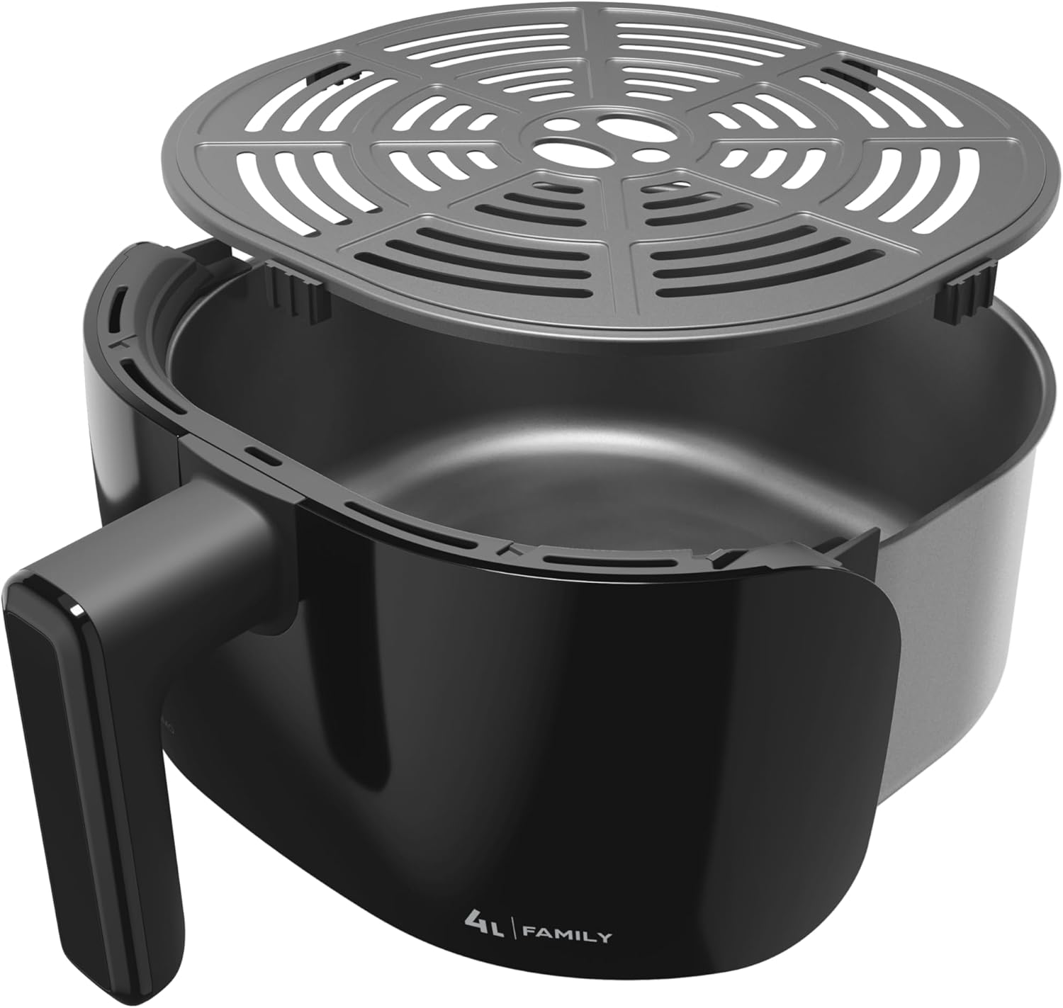 WAP Fritadeira Elétrica Air Fryer FAMILY WAFF2 P 4 Litros Preto Revestimento Antiaderente 1500W - Premium