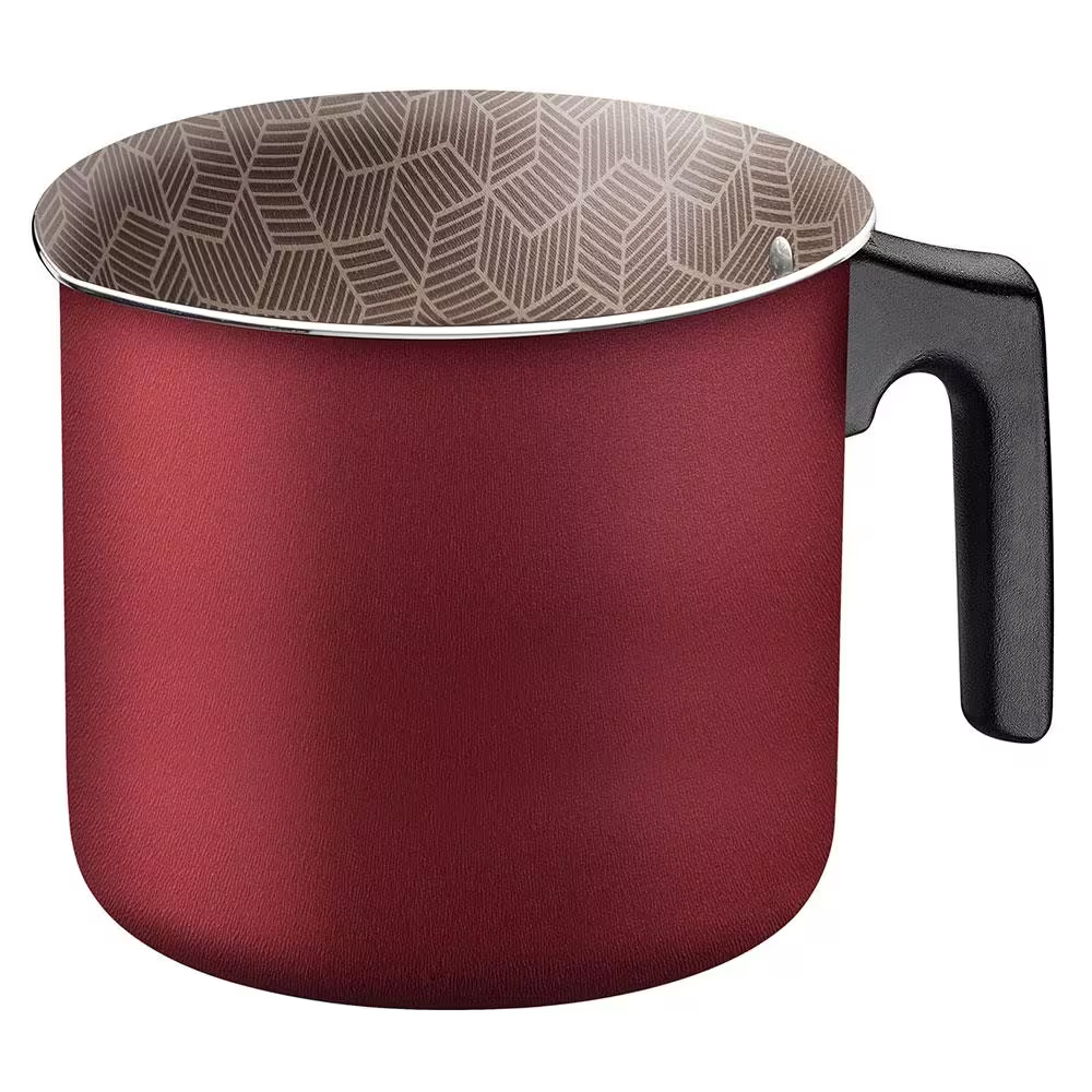 Conjunto de Panelas 7 Peças Tramontina Paris com Antiaderente Starflon Max e Tampas de Vidro com Saída de Vapor Cereja - Alta Performance