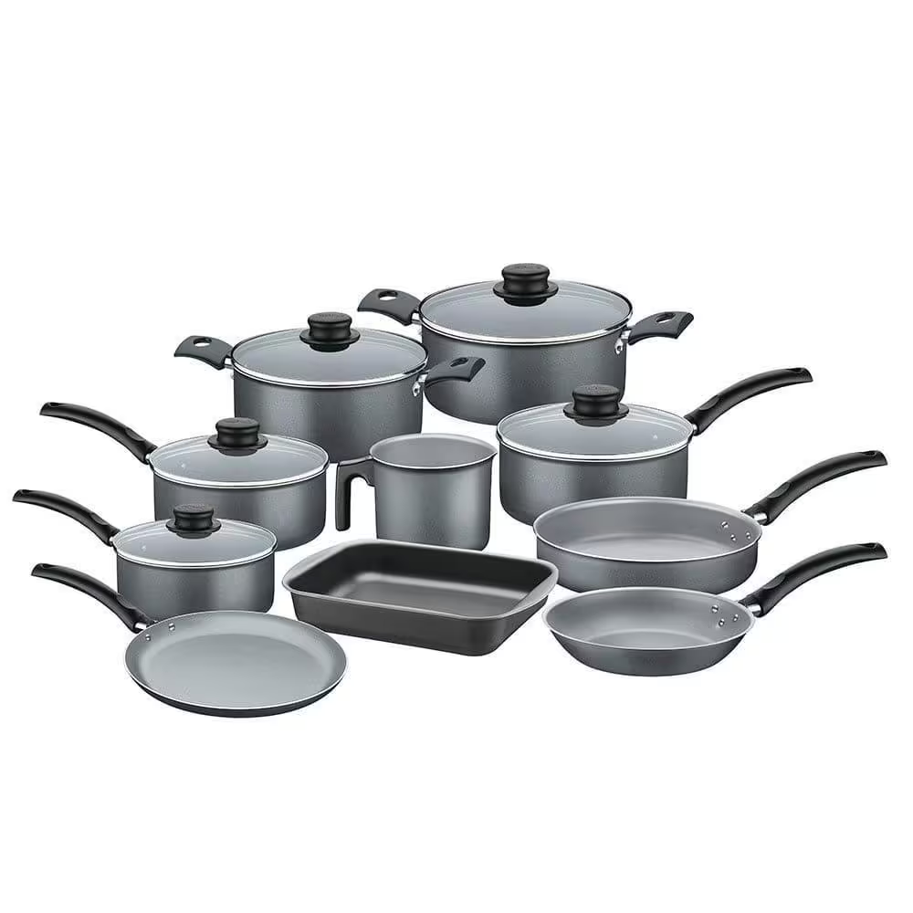 Jogo de Panelas Tramontina Turim Antiaderente Grafite 10 Peças - Versátil