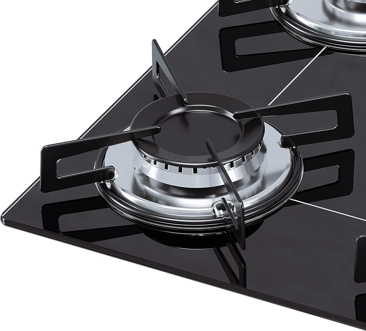 Cooktop 4 bocas Chamalux ultra chama Bivolt Trempe de Chapa Preto - Elegante