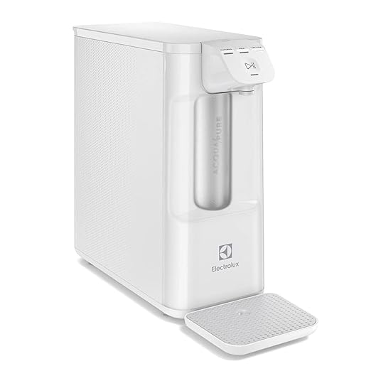 Purificador de Água Gelada Fria e Natural Elétrico Compacto Eletronico placa Electrolux Filtro refil 6 meses ou 3000l Painel Touch Bivolt Branco PE12B - Moderno