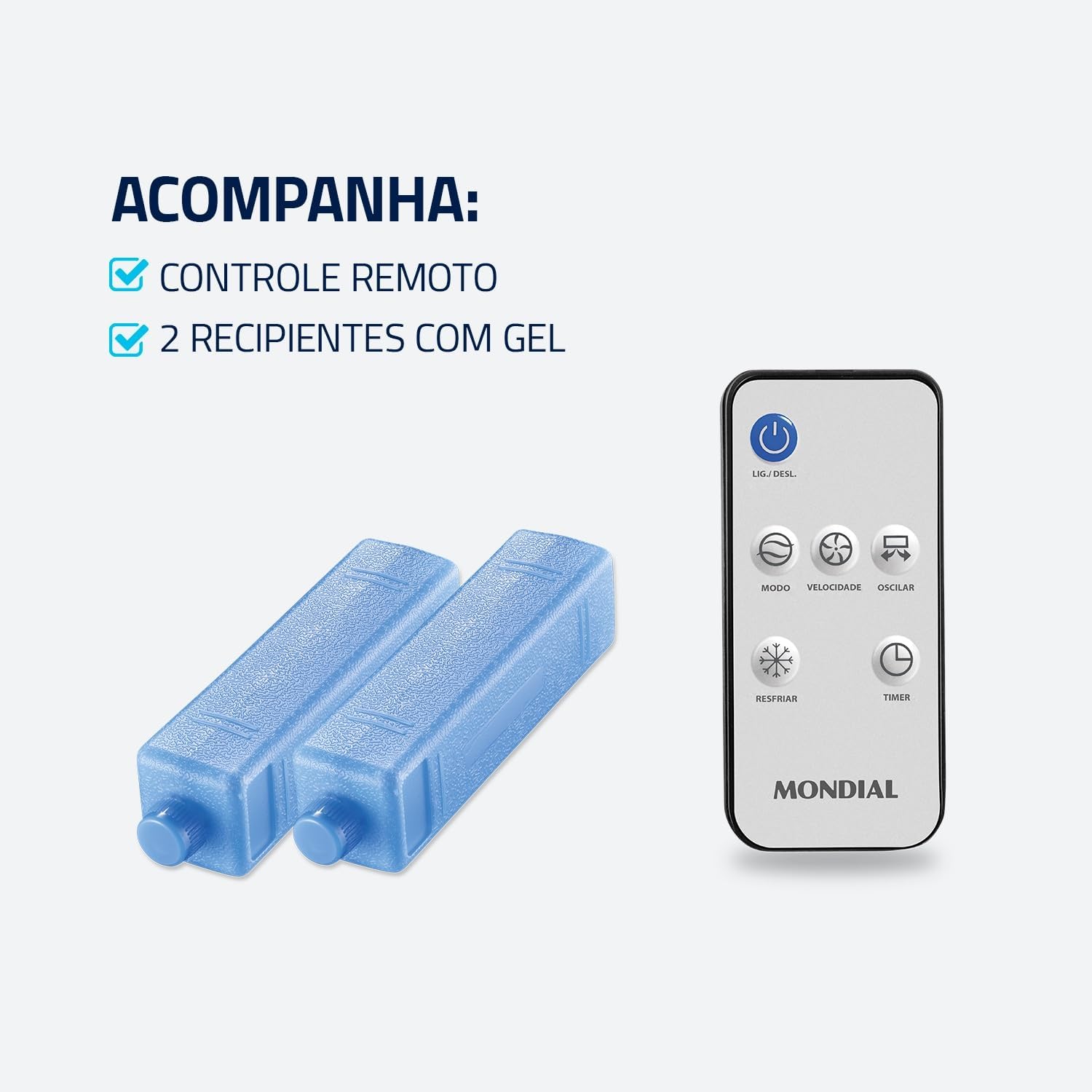 Climatizador Flash Air Mondial Branco/Preto 80W CL 03 - Elegante