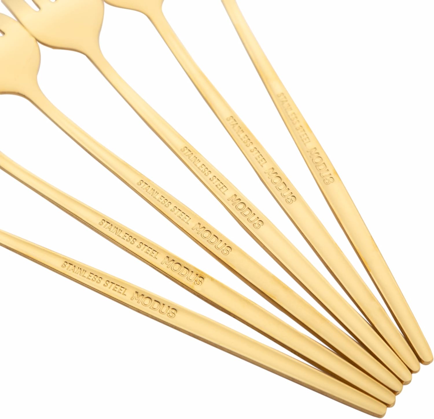 Conjunto De Talheres Aço Inoxidável 24 Pcs Faqueiros Kits (Dourado) - Versátil