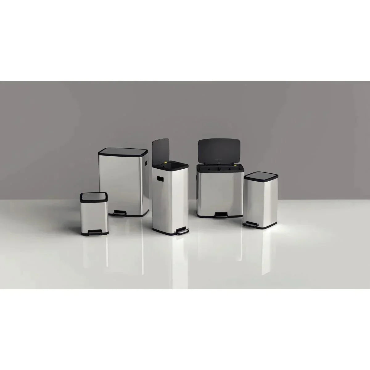 Lixeira Tramontina Octos em Aço Inox com Balde Removível e Pedal 45 L - Moderno