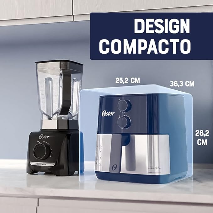 Fritadeira Sem Óleo Oster 127V OFRT520 PRETO - Elegante