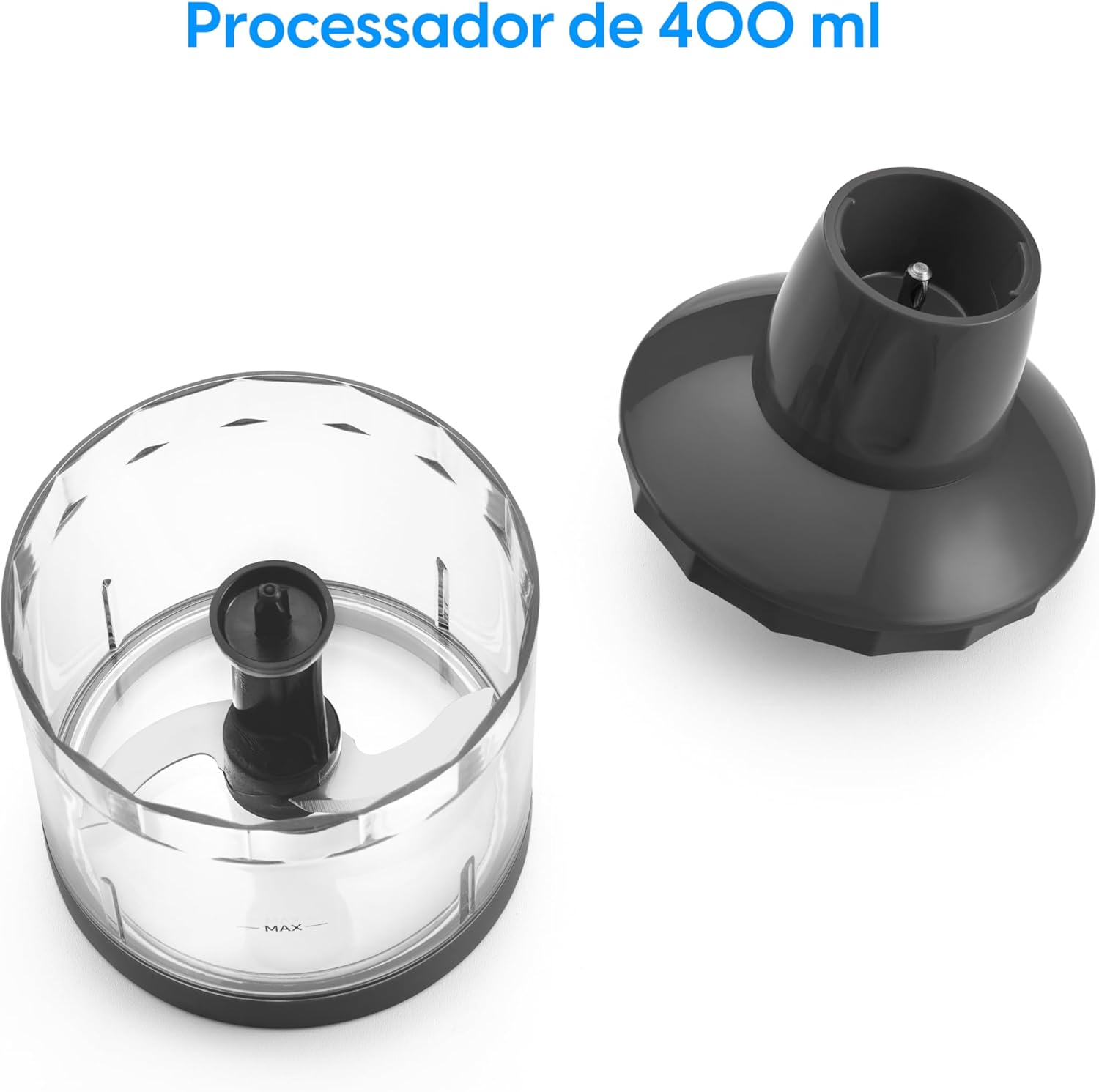 Mixer Power Inox 3 em 1 600W Elgin Lunar 110V Mixer triturador e batedor - Premium