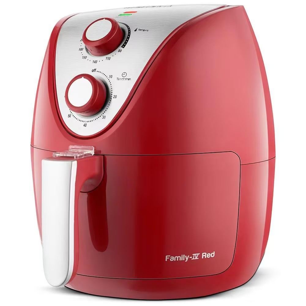 Fritadeira Elétrica Sem Óleo Air Fryer Mondial AF 32 RI 3 5L Vermelha/Inox - Alta Performance