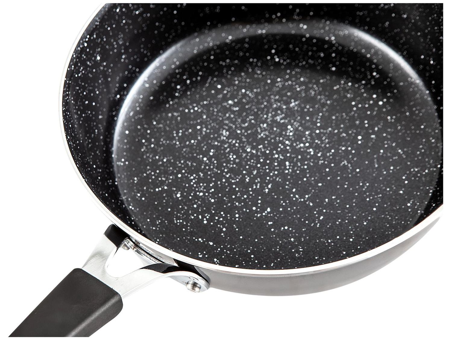 Jogo de Panelas Tramontina Glenz em Alumínio com Revestimento Interno em Starflon Crystals e Externo Esmaltado Preto 05 Peças - Alta Performance