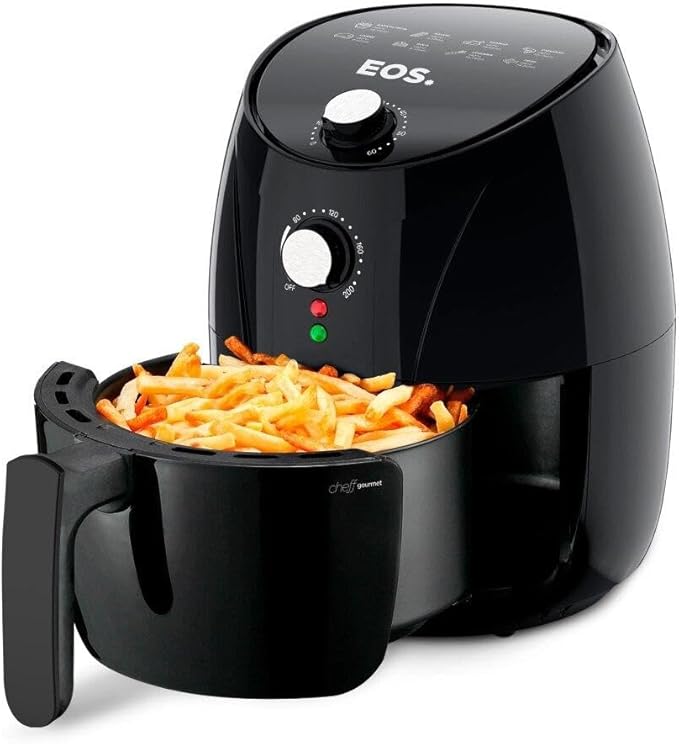 Fritadeira Sem Óleo Air fryer Eos Chef Gourmet 4 Litros Preto Eaf40p - Versátil
