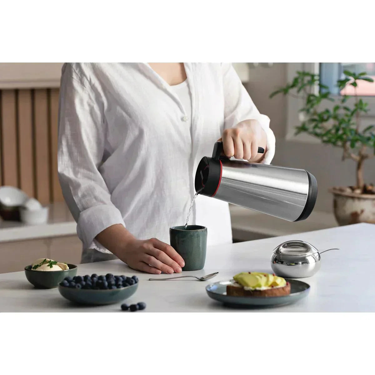 Bule Térmico Tramontina Exata em Aço Inox 750 ml - Premium