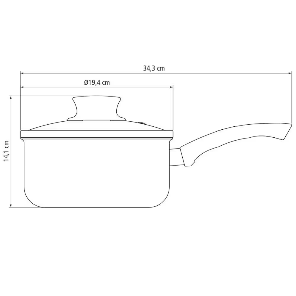 Conjunto de Panelas 7 Peças Tramontina Paris com Antiaderente Starflon Max e Tampas de Vidro com Saída de Vapor Cereja - Alta Performance