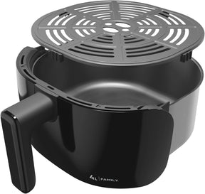 WAP Fritadeira Elétrica Air Fryer FAMILY WAFF2 P 4 Litros Preto Revestimento Antiaderente 1500W - Premium