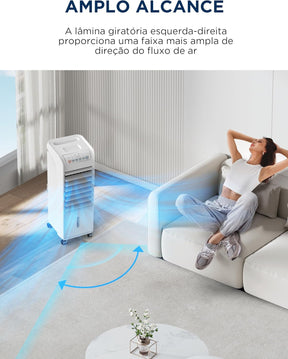 Climatizador de Ar Frio 60W 4 5L Midea Branco AKAF1 - Alta Performance