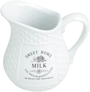 Leiteira Em Cerâmica Sweet Home Branca 520 Ml - Eficiente