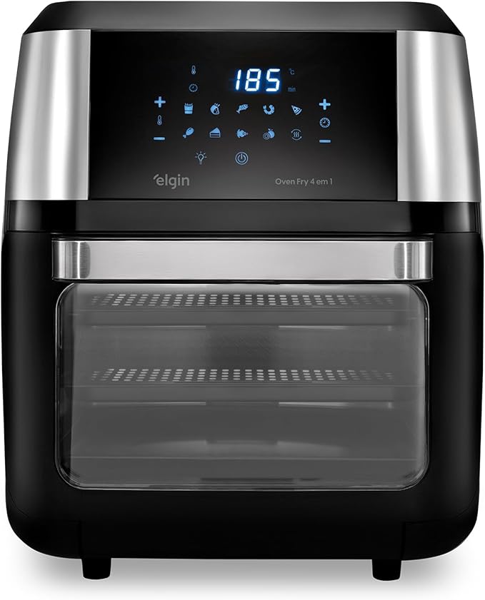 Fritadeira Forno Oven Fry 4 em 1 Elgin 12 Litros Assa Frita sem óleo Desidrata e Reaquece - Moderno
