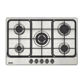 Cooktop a Gás Tramontina Penta FF 5GX Tri 75 em Aço Inox e Trempes em Ferro Fundido com Acendimento Superautomático 5 Queimadores - Eficiente