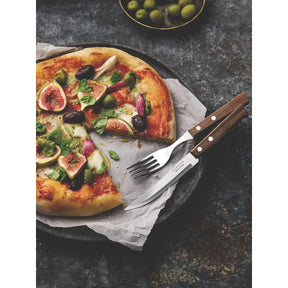 Jogo de Talheres para Churrasco Tramontina com Lâminas de Aço Inox e Cabos de Madeira Natural 12 Peças - Versátil