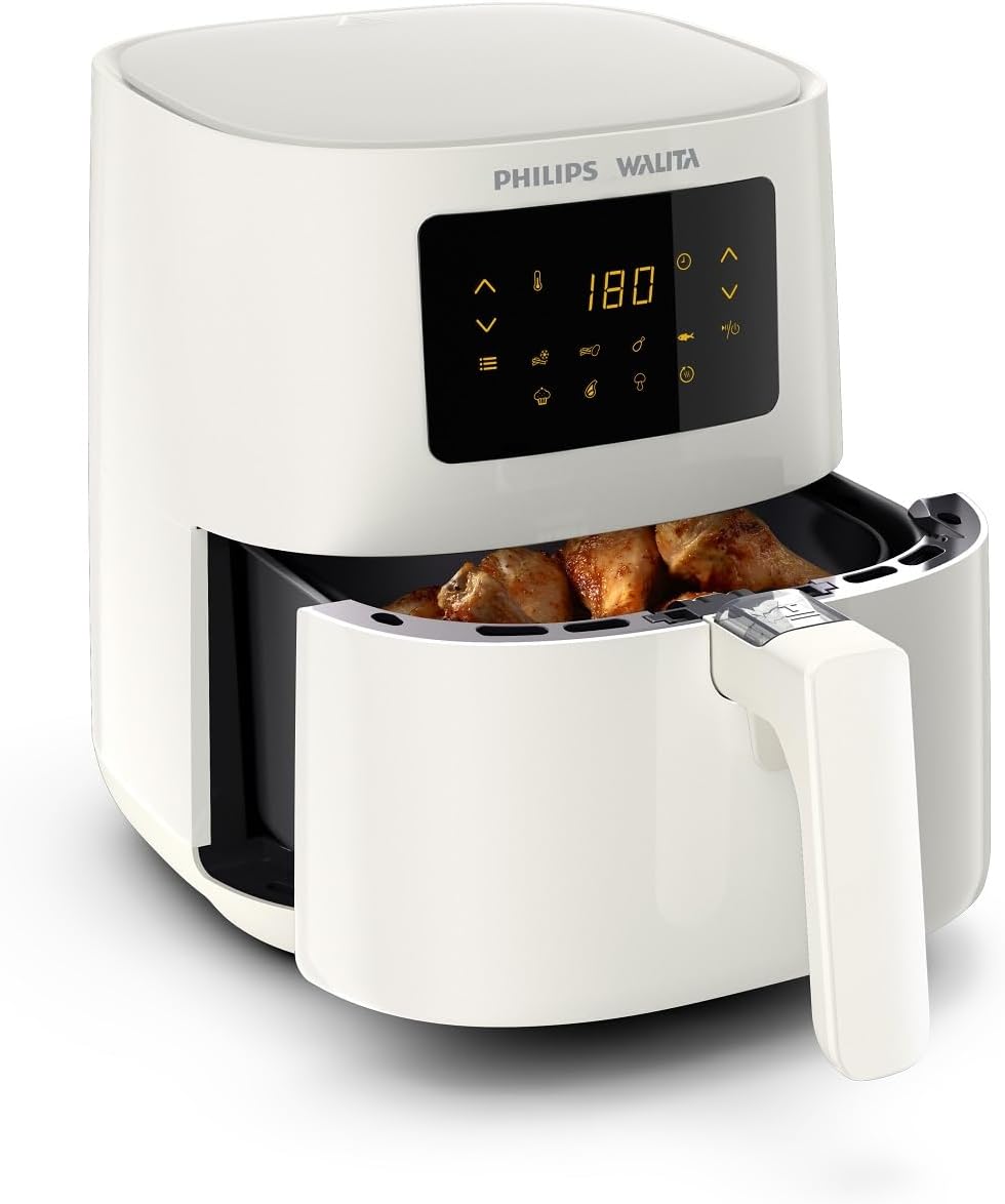 Fritadeira Airfryer Digital Philips Walita Série 3000 4 1 Litros 1400W Branco RI9252/01 - Versátil