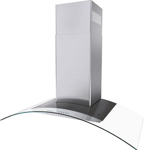 Coifa de Parede Cadence Inspire 90 cm Vidro Curvo CFA395 - Premium