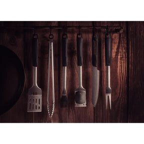 Escova para Grelhas Tramontina Churrasco Black em Aço Inox e Cabo de Polipropileno Preto com Raspador - Versátil