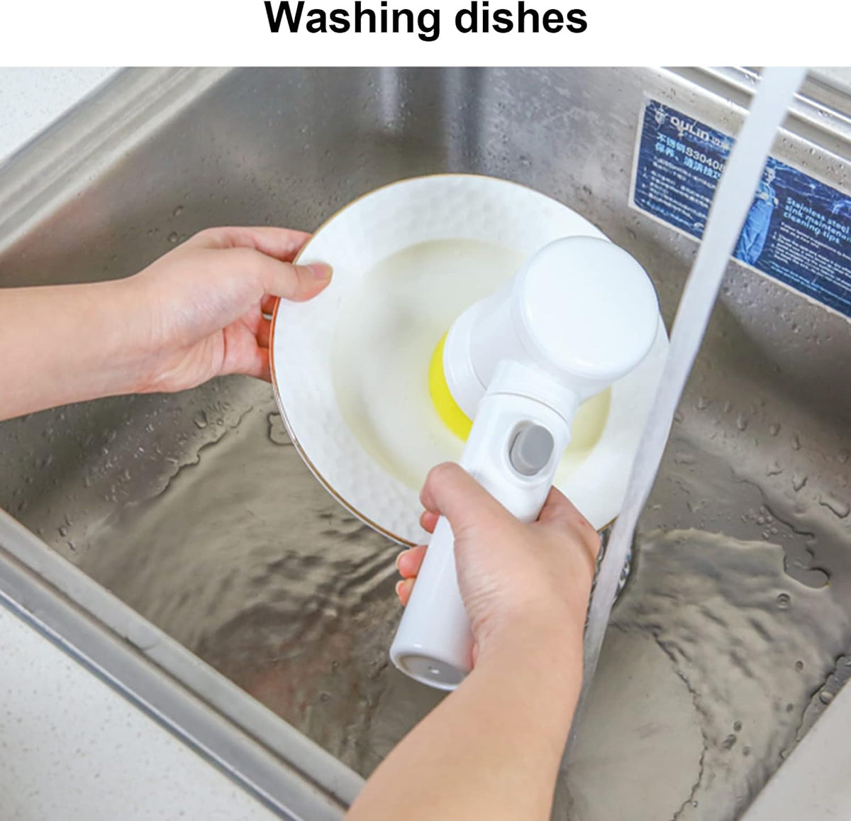 Escova elétrica de limpeza 5 em 1 Magic USB Charging Powered Scrubber para cozinha banheiro banheira chuveiro tapete bidê sofá Escova de limpeza elétrica Escova de limpeza 5 em 1 Escova de limpeza Escova de limpeza de carregamento USB. - Premium