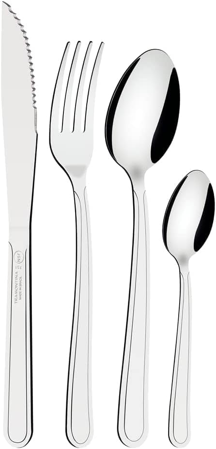 Faqueiro em Aço Inox Búzios com 24 Peças - Premium