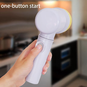 Escova De Limpeza Elétrica Portátil Escova De Limpeza Giratória Elétrica Sem Fio Escova De Limpeza Elétrica Recarregável Com Escova De Limpeza Elétrica De 3 Cabeças. Para Banheiro Piso Vidro E Limpeza Doméstica. - Completo