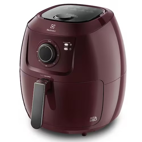 Fritadeira Elétrica Sem Óleo Air Fryer Electrolux Family Efficient Por Rita Lobo EAF51 5L – Vermelha Escura - Exclusivo