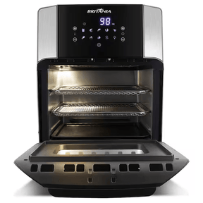 Fritadeira Elétrica sem Óleo Air Fry Britânia Oven BFR2100P 12L Preta - Elegante