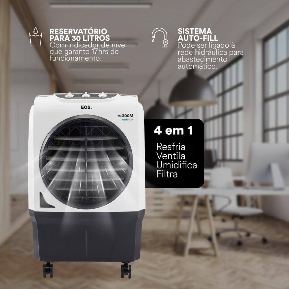 Climatizador De Ar Profissional Eos Ecl300m Pro 30l - Eficiente