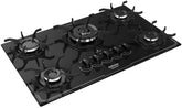 Cooktop 5 Bocas a Gás Itatiaia Itamaster com Tripla Chama e Acendimento Superautomático Preto Bivolt - Elegante