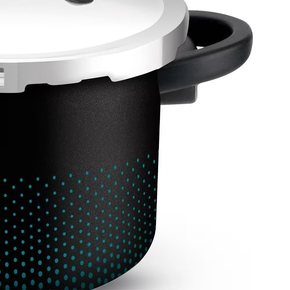 Panela de Pressão 7.6L Fechamento Externo Smart Rochedo Preta - Premium