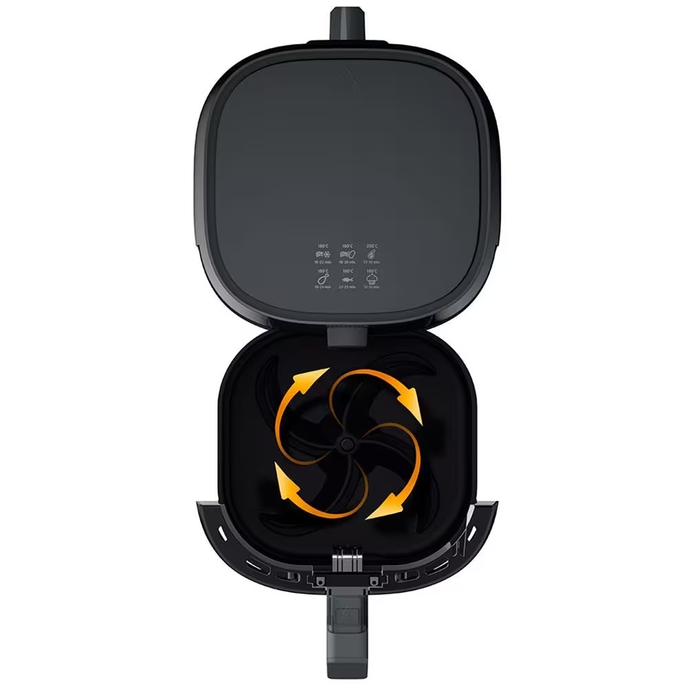 Fritadeira Elétrica Sem Óleo Air Fryer Philips Walita RI9201 4 1 L Preta - Moderno