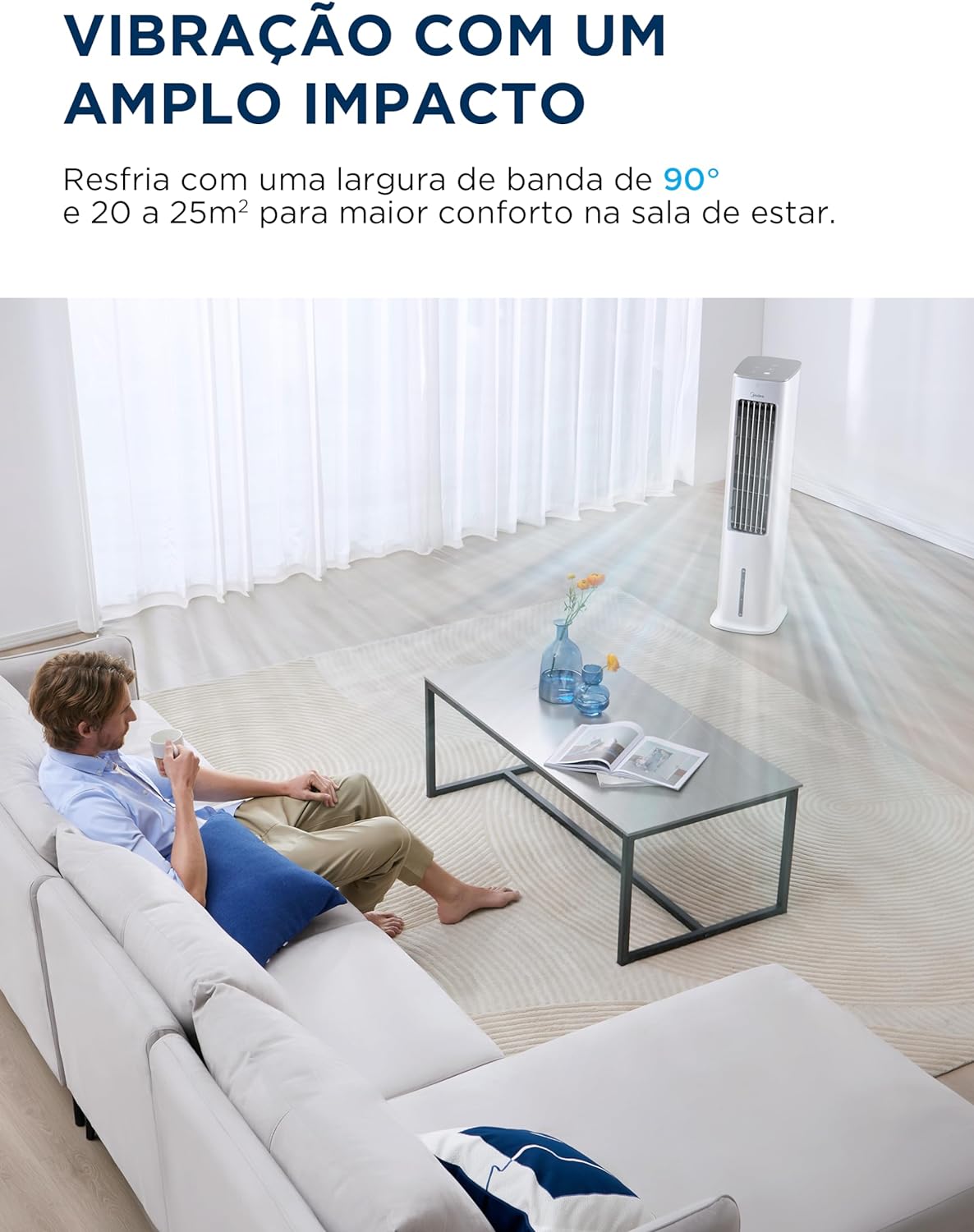 Climatizador de Ar Digital Midea 60Hz - Alta Performance