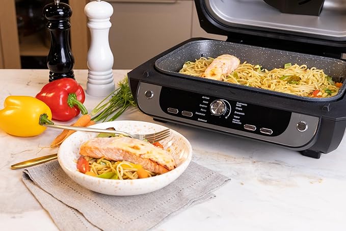 WAP Fritadeira Elétrica Air Fryer Barbecue Digital 12 em 1 10 Litros 4 Níveis de Temperatura Antiaderente 1700W - Alta Performance