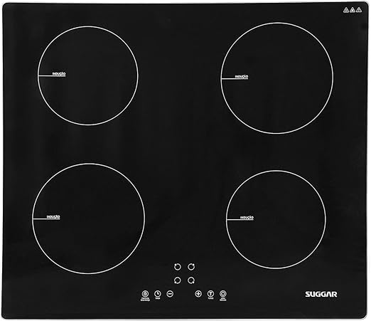 Cooktop de Indução 4 Zonas Preto SUGGAR FG0422VC - Elegante
