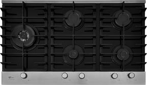Cooktop à Gás Fischer 5 Bocas Platinium Mesa Vidro Preto 33810 92122 - Elegante