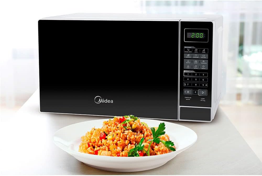 Microondas R1 BRANCO PORTA PRETA 20L MRAS21/MRAS22 (127) - Moderno