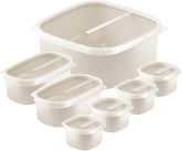 Jogo de Potes Tramontina MixColor em Polipropileno Cinza 7 Peças - Completo