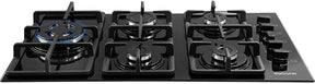 Suggar Cooktop Vidro Preto 5 Queimadores Esmaltados Trempes Ferro Fundido Tripla Chama Lateral FG5335VP - Elegante