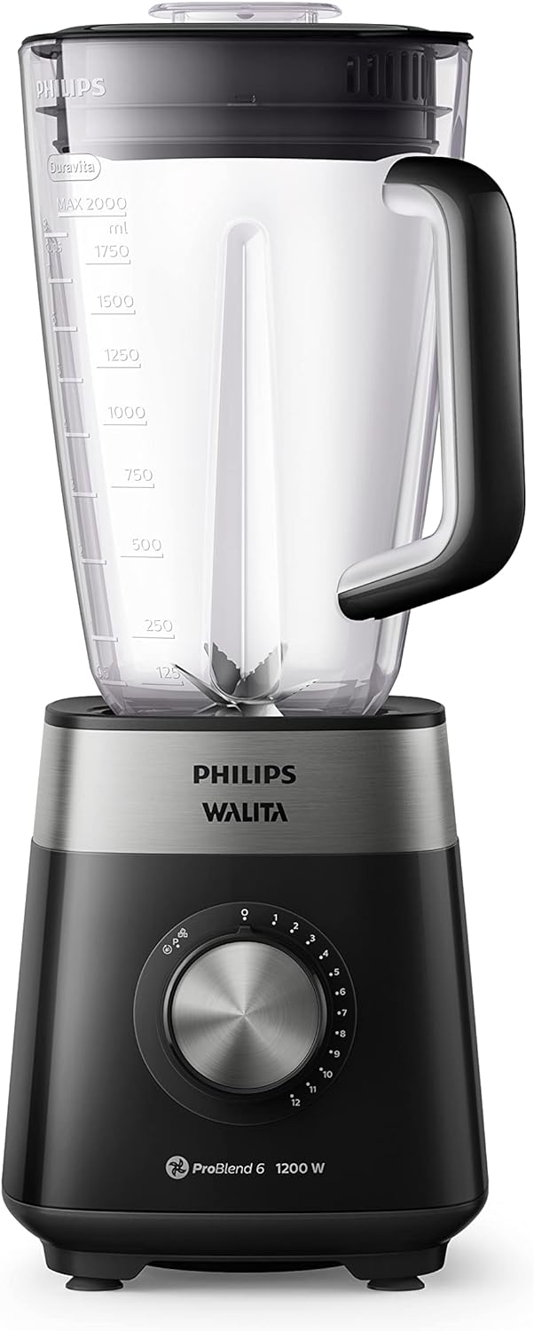PHILIPS Liquidificador Série 5000 RI2242 Preto Jarra Inquebrável Walita - Elegante