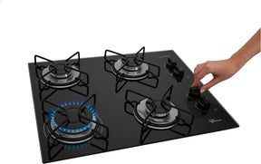 Fischer Cooktop à Gás 4 Bocas Fit Line - Elegante