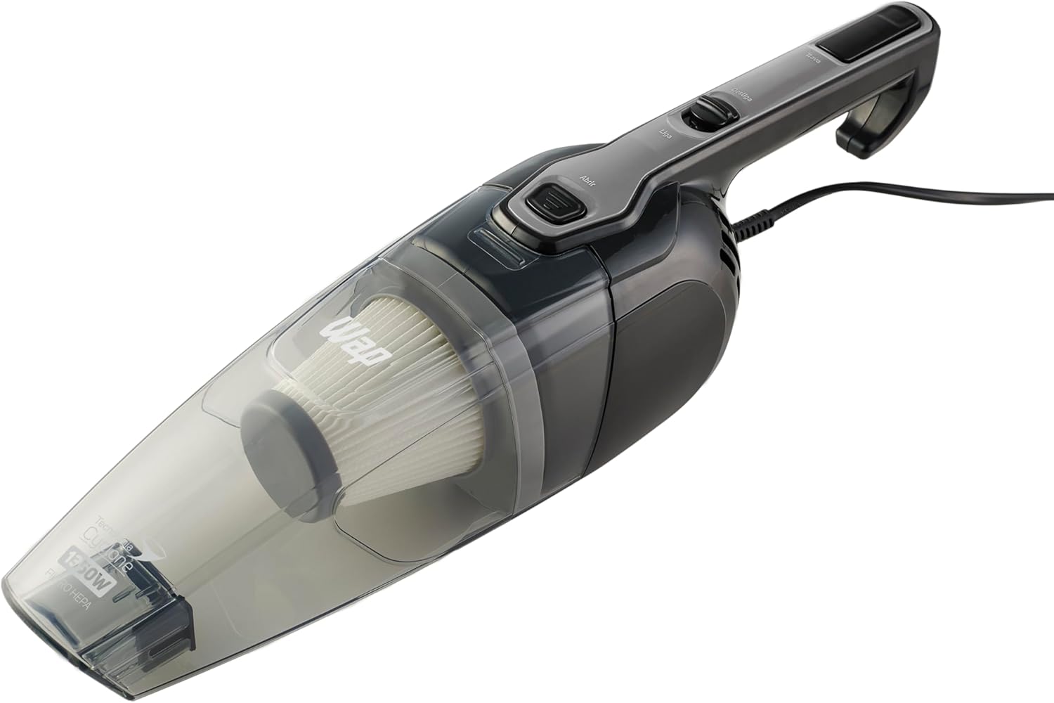 WAP Aspirador de Pó Vertical SILENT SPEED MAX 3 em 1 Compacto 1 Litro com Extensor Removível 85mbar 1350W 127V - Elegante