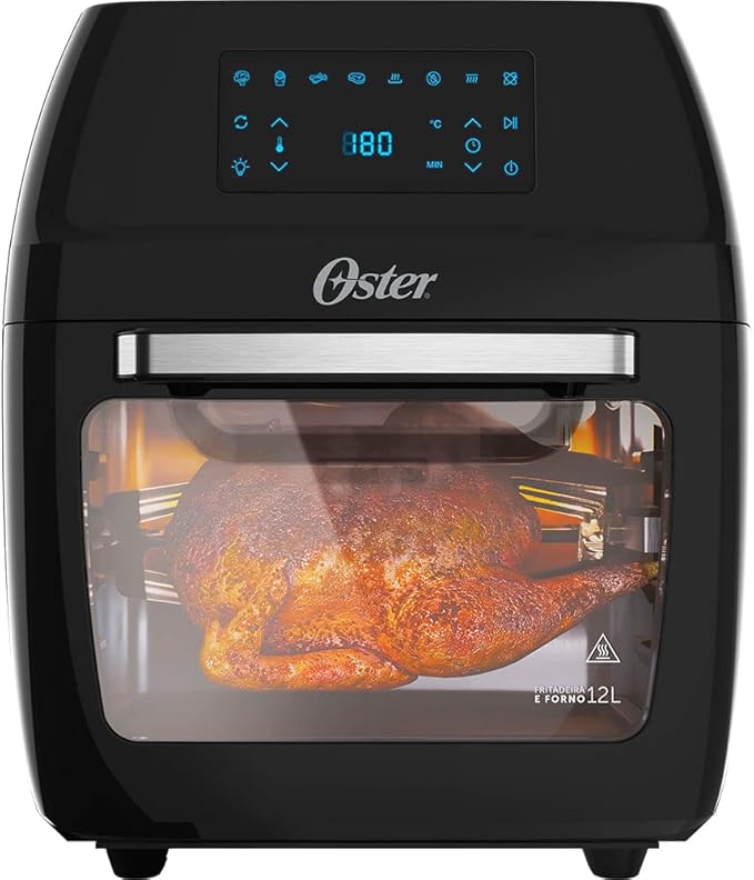 Oster OFRT780 Fritadeira forno 3 em 1 1800 W ‎Preto - Completo