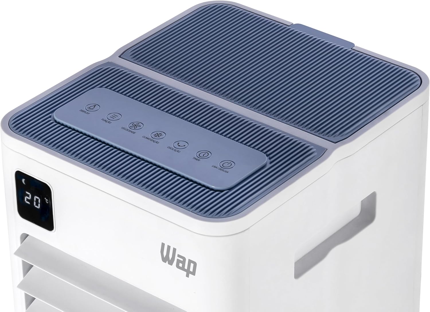 WAP Climatizador de Ar Torre CONTROL DIGITAL 3 em 1 Timer de até 12h 8 5 Litros 100W - Elegante