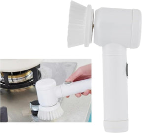Escova elétrica de limpeza 5 em 1 Magic USB Charging Powered Scrubber para cozinha banheiro banheira chuveiro tapete bidê sofá Escova de limpeza elétrica Escova de limpeza 5 em 1 Escova de limpeza Escova de limpeza de carregamento USB. - Premium