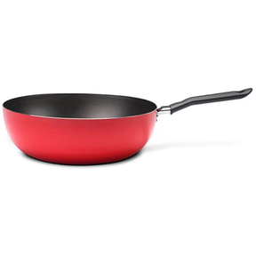 Conjunto de Panelas 10 Peças Brinox Onion em Alumínio e Revestimento Antiaderente com Wok e Utensílios Vermelho - Completo