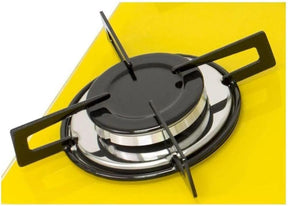 Cooktop 4 bocas Chamalux ultra chama Bivolt Gás Natural Trempe de Chapa Amarelo - Exclusivo