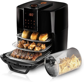 Fritadeira Elétrica Masterchef Oven By Mallory 12 Litros Com 1700W Paneil LED Multi Função Air Fryer Forno e Desidratador - Eficiente